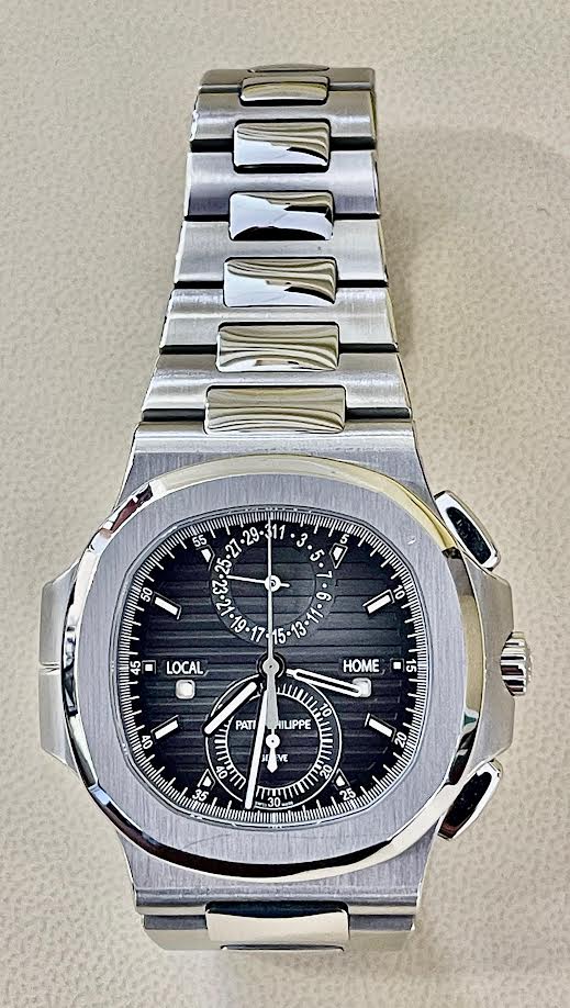 Audemars Piguet Nautilus Travel Time stainless steel with gray dial