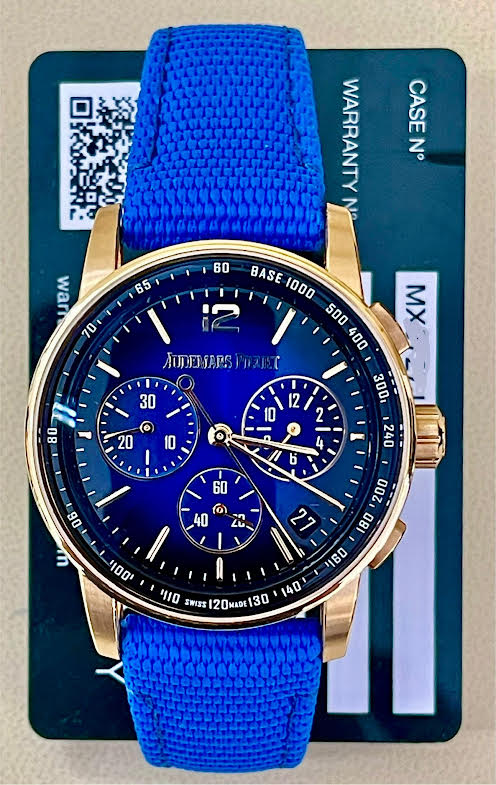 Audemars Piguet Rose Gold Chrono Blue Dial 41mm 2025