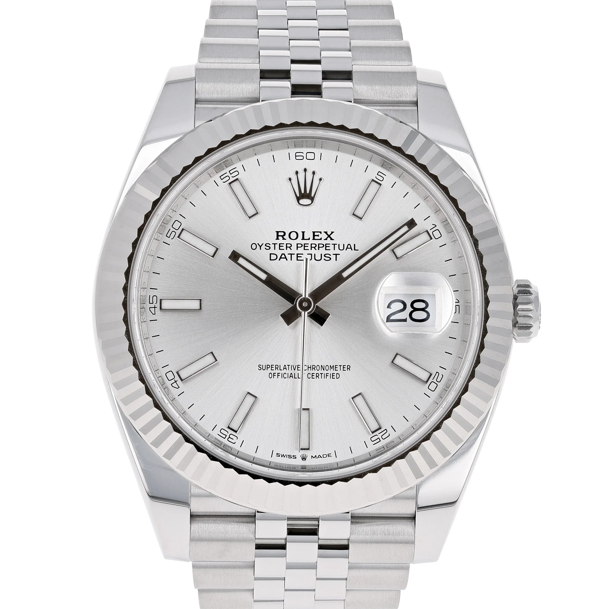 Rolex Datejust 41 mm 126334 Silver NEW Jubilee
