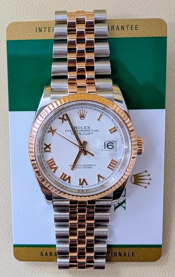Rolex Datejust 36mm Two-tone Rose 2019