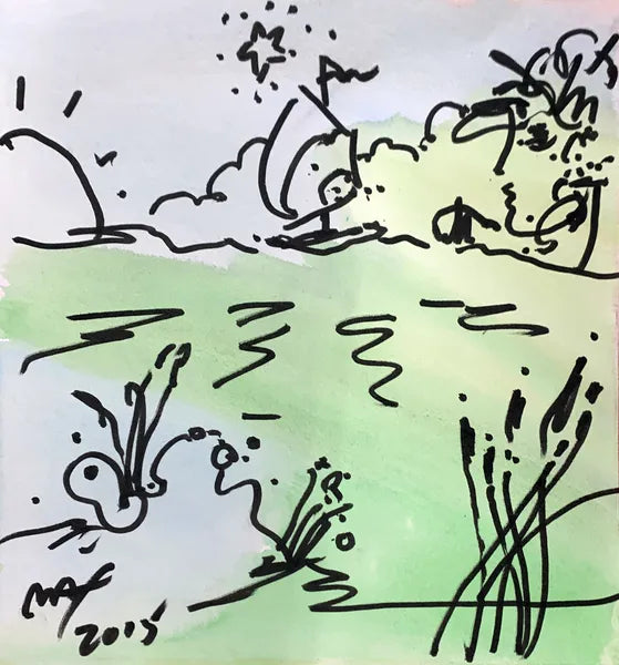 Evening Sail by Peter Max