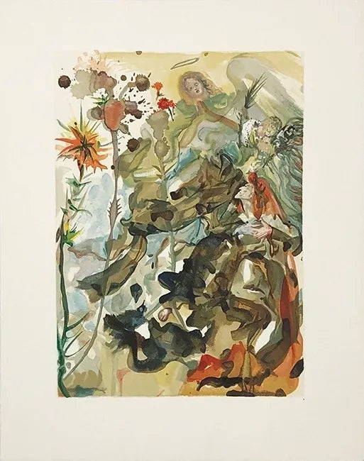 Heaven Canto 26 by Salvador Dali