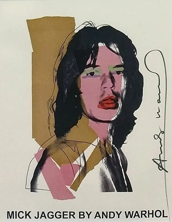 Mick Jagger Exhibition Poster by Andy Warhol