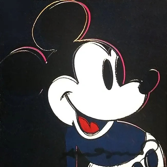 Mickey Mouse Invitation by Andy Warhol