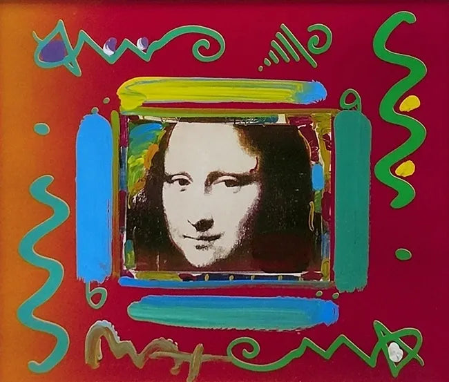 Mona Lisa Collage (Overpaint) by Peter Max