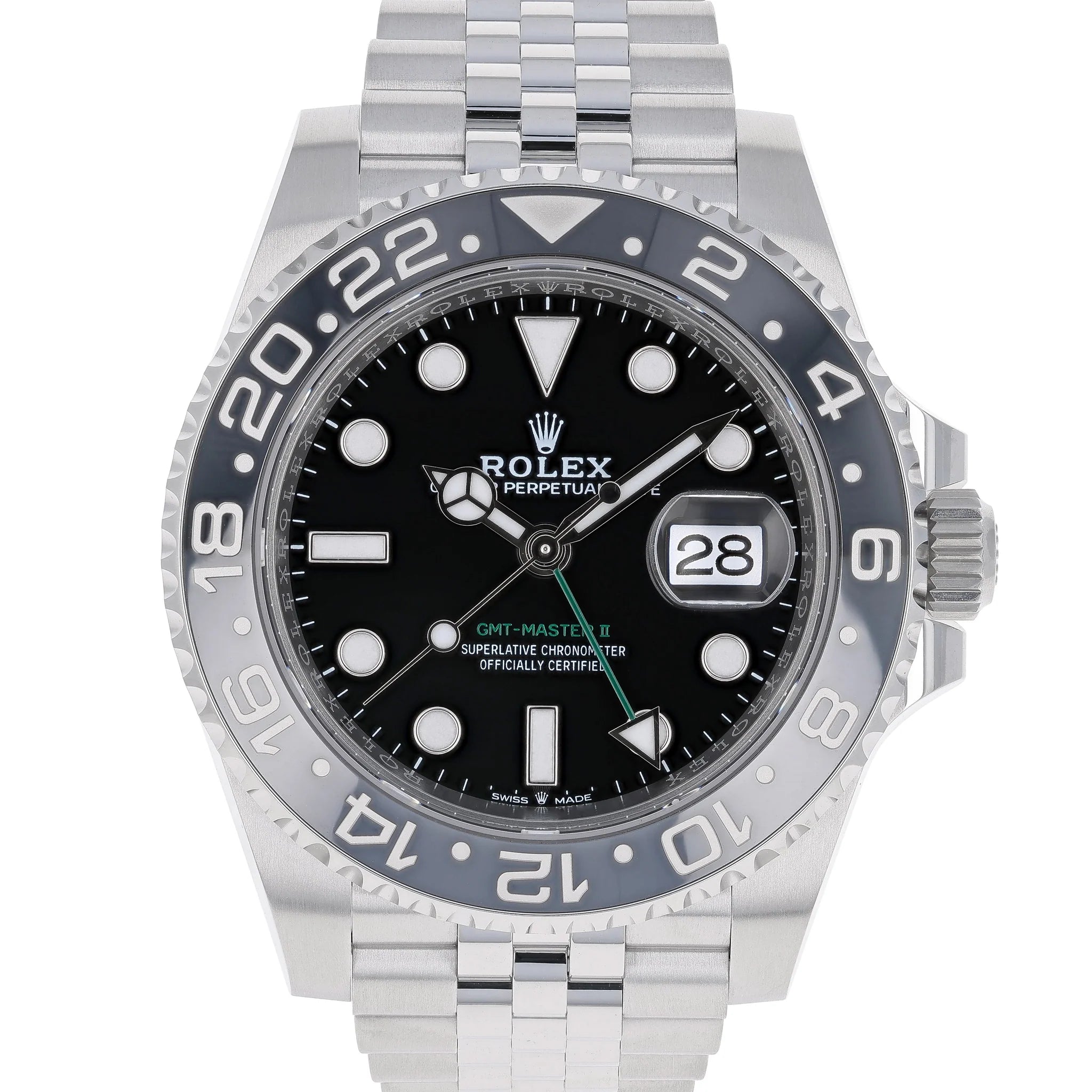 Rolex GMT-Master II 126710GRNR NEW Jubilee Bruce Wayne Steel 40 mm