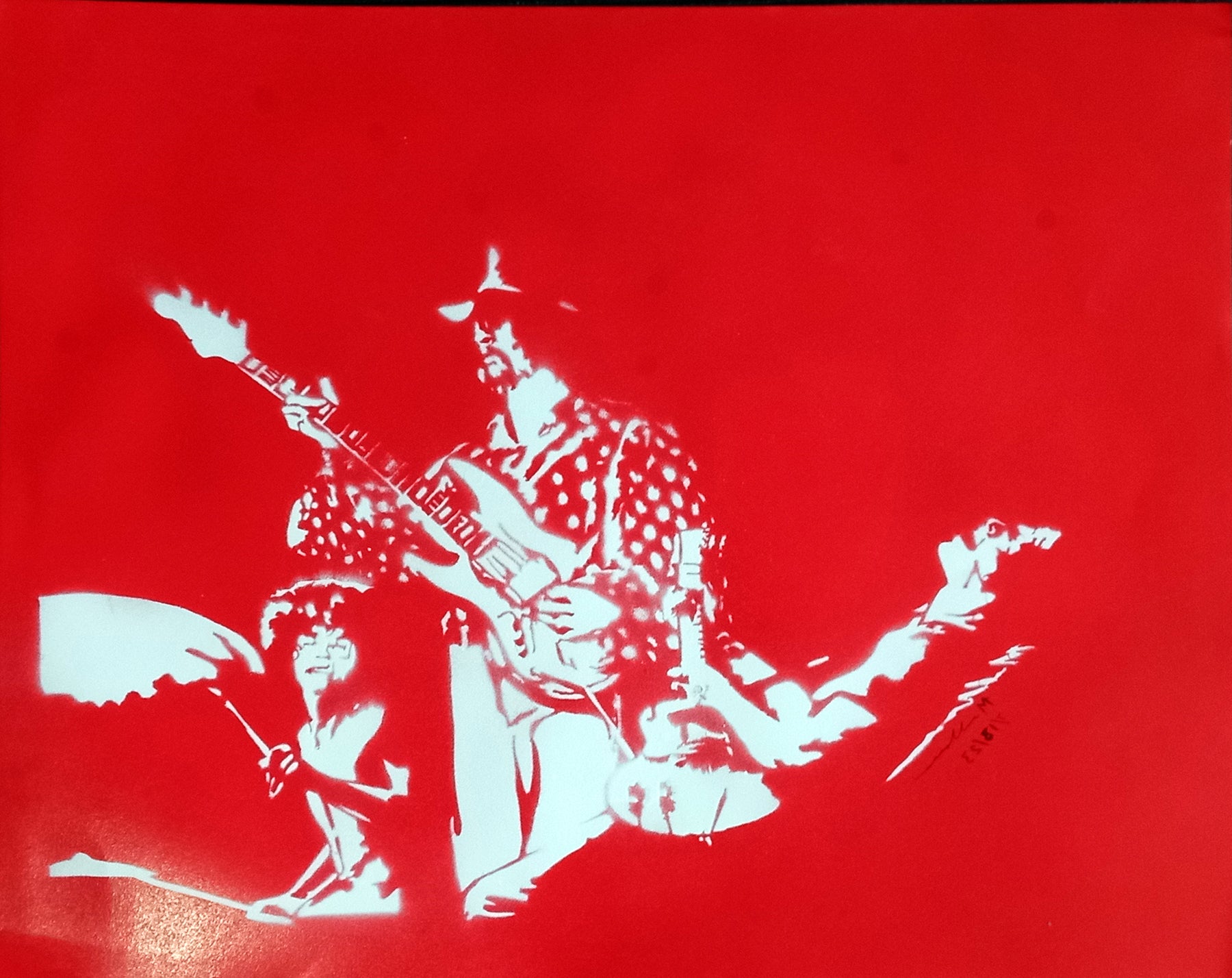 Grand Funk Railroad (frisket print) by Markham
