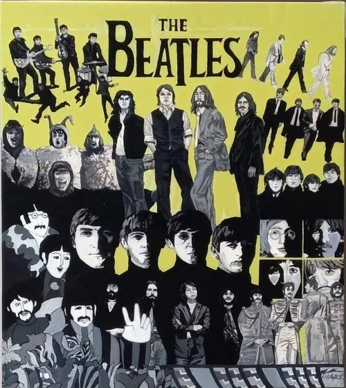 The Beatles: Montage (Hand-Embellished 3rd Giclee Edition) by Markham