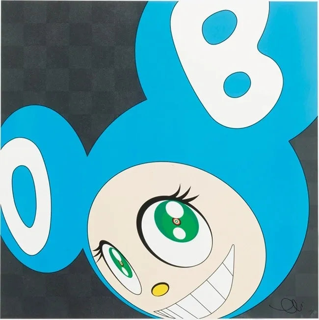 And Then... (Aqua Blue) by Takashi Murakami