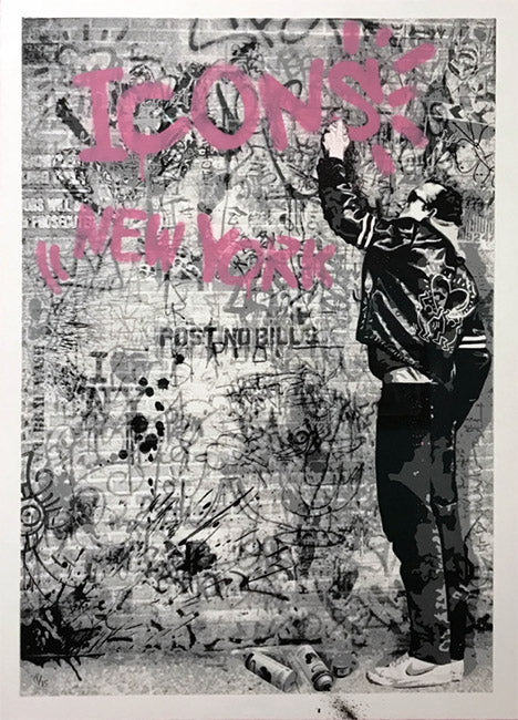 Mr. Brainwash The Wall (Pink)