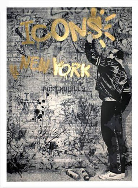 Mr. Brainwash The Wall (Gold)