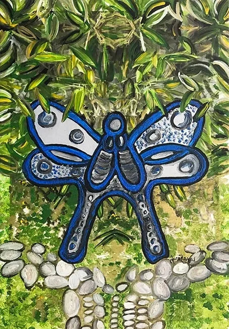 Blue Butterfly by Lorena Romano