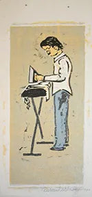Todd Ironing by Debbie Slowey