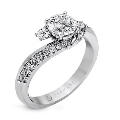 Romantic Right Hand Rose Gold and Diamond Ring
