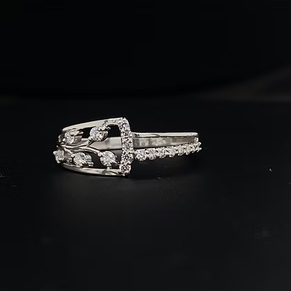 Vine Belt Diamond Ring
