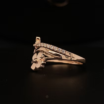 Double Flower Diamond Ring