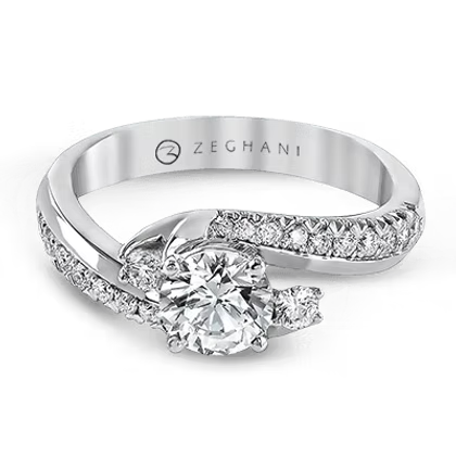 Romantic Right Hand Rose Gold and Diamond Ring
