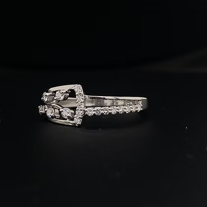 Vine Belt Diamond Ring