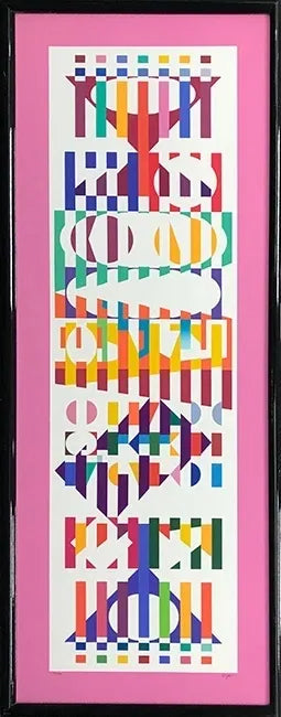 Untitled (Pink) by Yaacov Agam