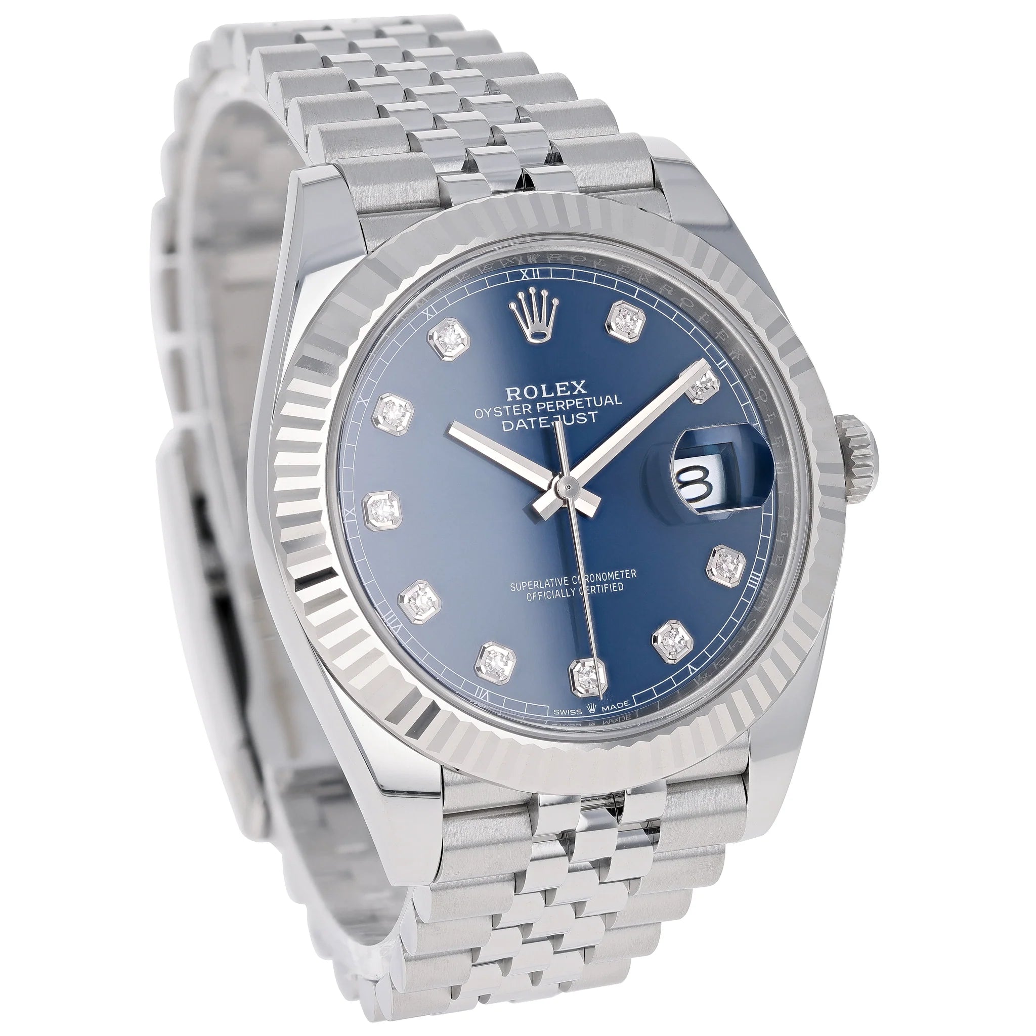 Rolex Datejust 41 mm 126334 Blue Diamonds NEW Jubilee