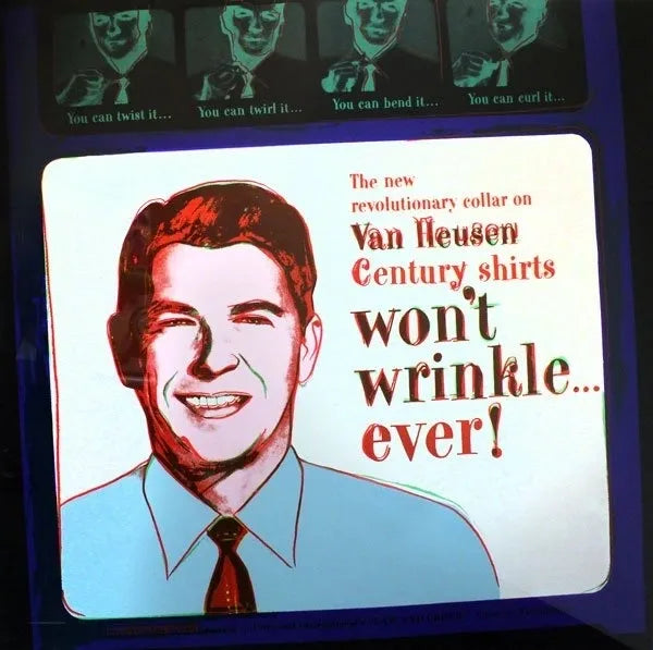Ads Van Heusen (Ronald Reagan) Fs II.356 by Andy Warhol
