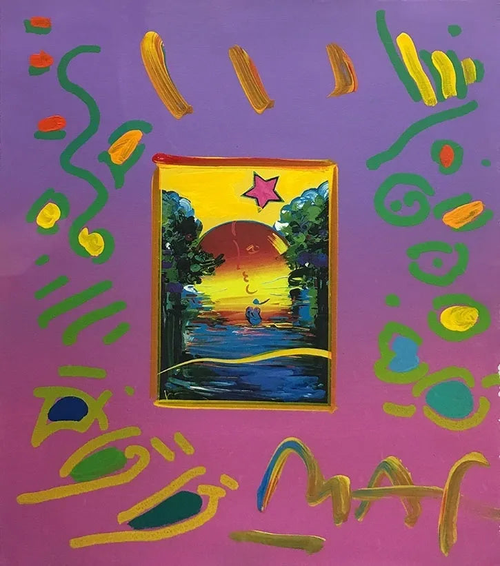 Better World (Overpaint) by Peter Max