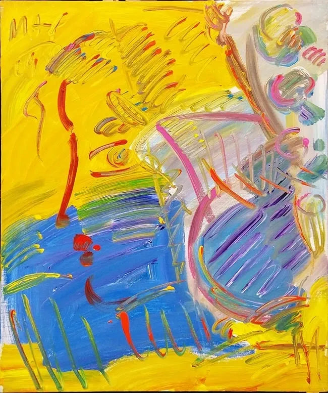 Blushing Beauty (Yellow) by Peter Max