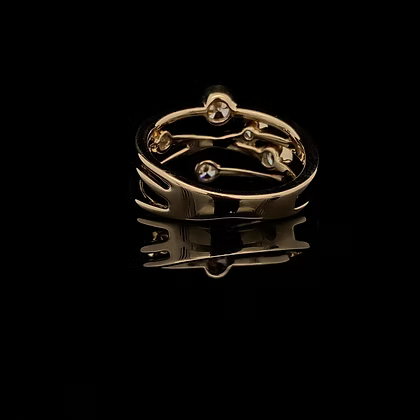 Zeghani Droplet Multi Diamond Band