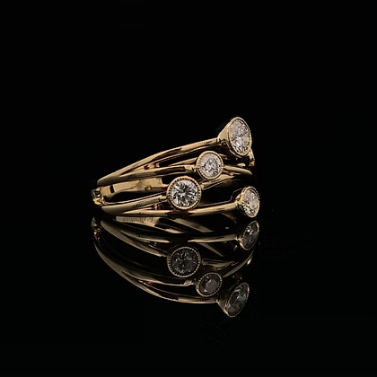 Zeghani Droplet Multi Diamond Band
