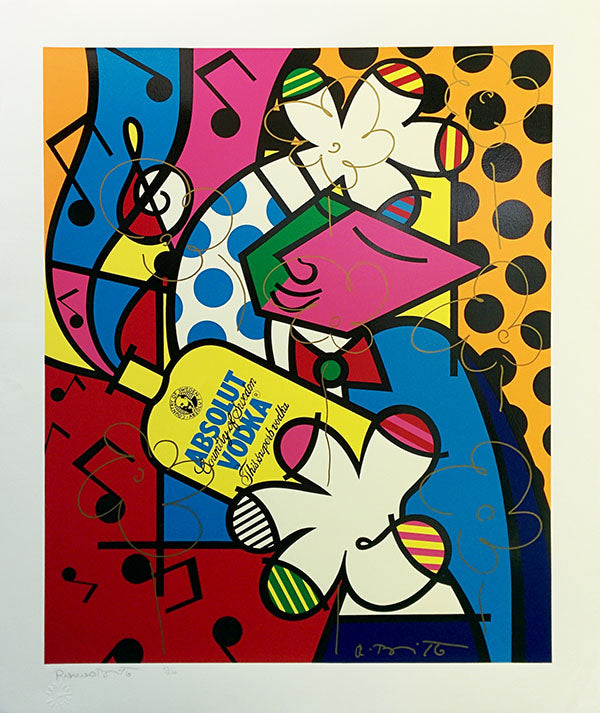 Romero Britto Absolut Britto II (Embellished)