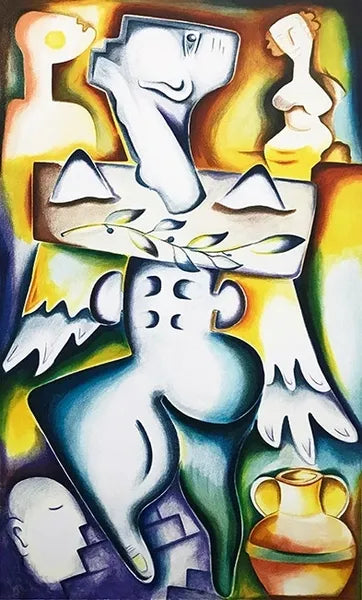 Here On Planet Earth by Alexandra Nechita