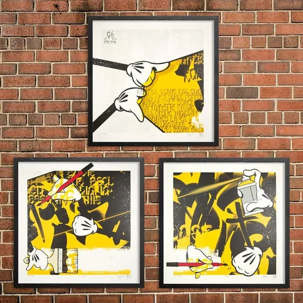 Hollywood Sound Prints (Set Of 3) by Slick