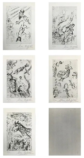 Lettre A Portfolio by Marc Chagall