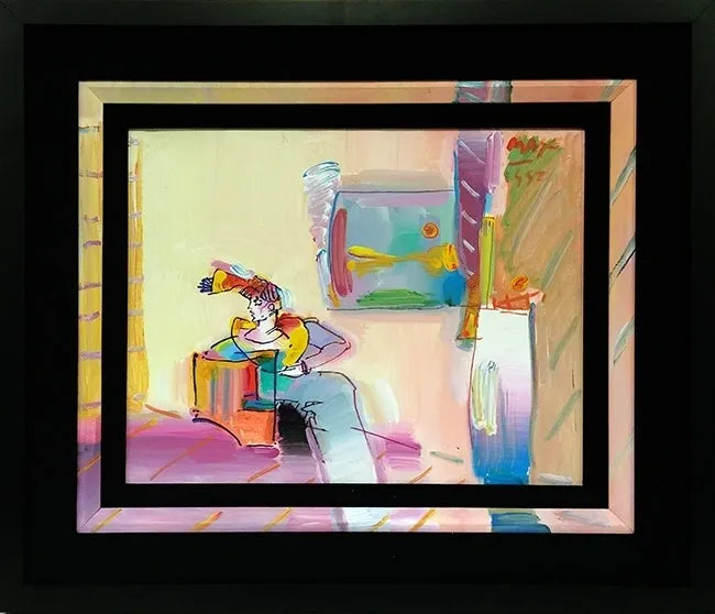 Living Room (Woman) by Peter Max