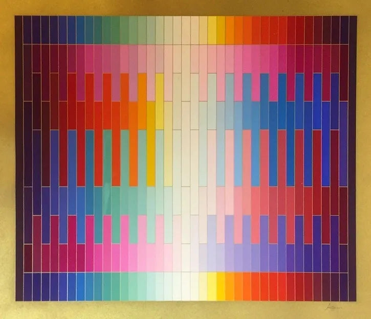 Magic Rainbow II (On Gold) by Yaacov Agam