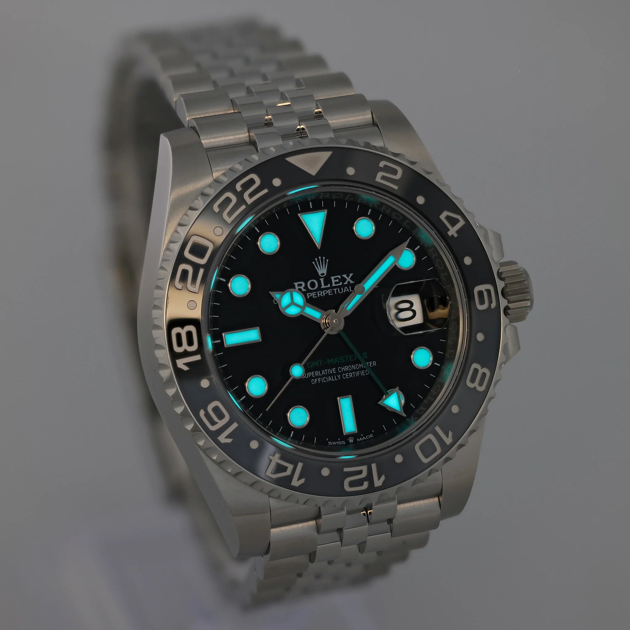 Rolex GMT-Master II 126710GRNR NEW Jubilee Bruce Wayne Steel 40 mm