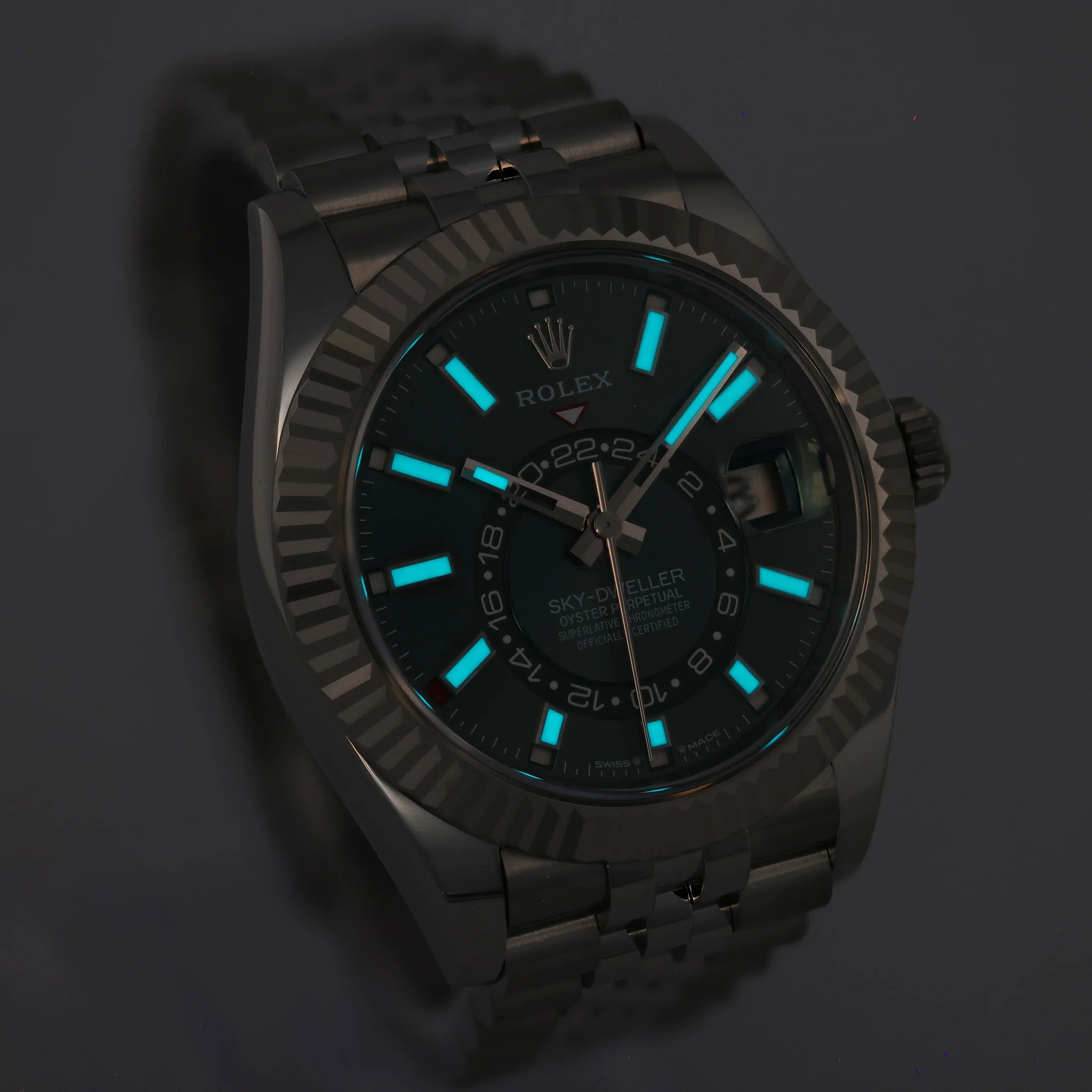 Rolex Sky-Dweller 336934 Green NEW Jubilee Steel 42 mm