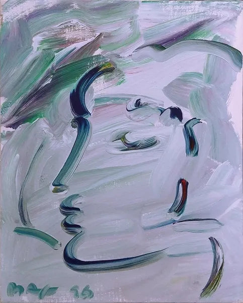 Profile (White) by Peter Max
