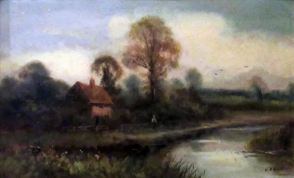 River Landscape by H. Hall