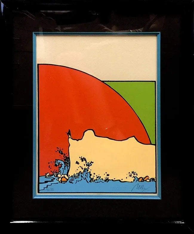 Sage On Cliff by Peter Max