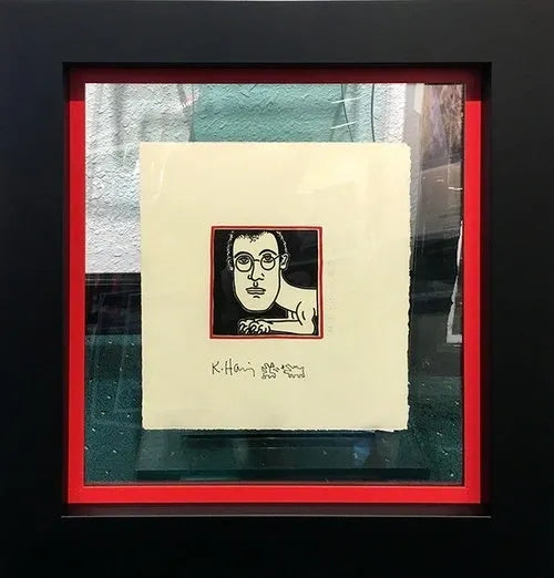 Self-Portrait Invitation To Dinner by Keith Haring