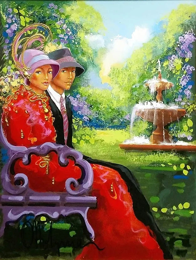 Sitting On Bench by Otto Aguiar