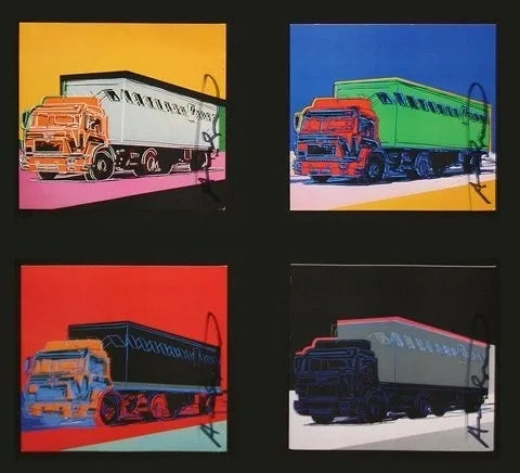 Trucks Invitation (Portfolio of 4) by Andy Warhol