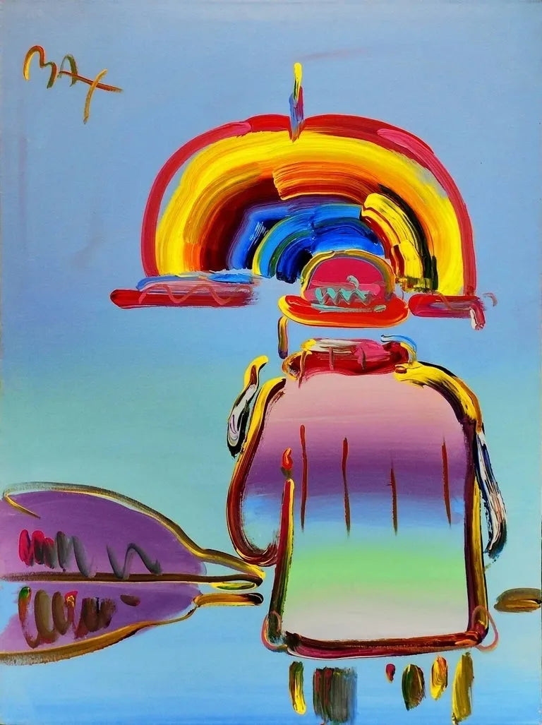 Umbrella Man (variant) by Peter Max