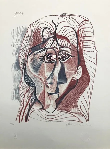 Visage De Femme De Face by Picasso