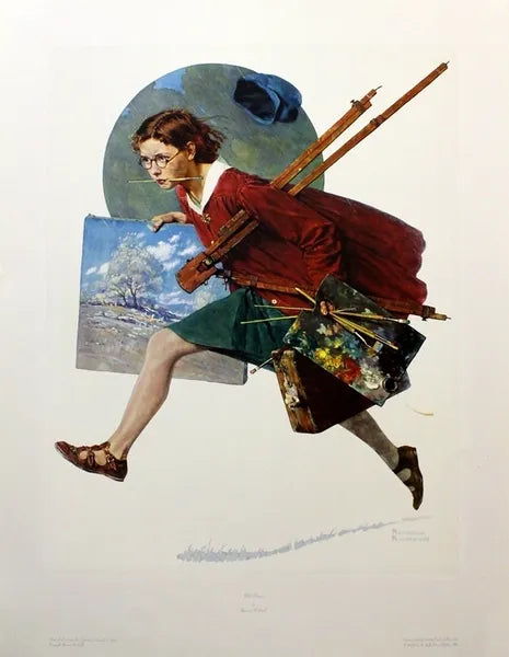 Wet Paint by Norman Rockwell