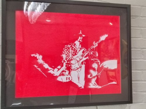Grand Funk Railroad (frisket print) by Markham