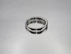 14k White Gold Band with Channel-Set Rubies 0.25 Carats
