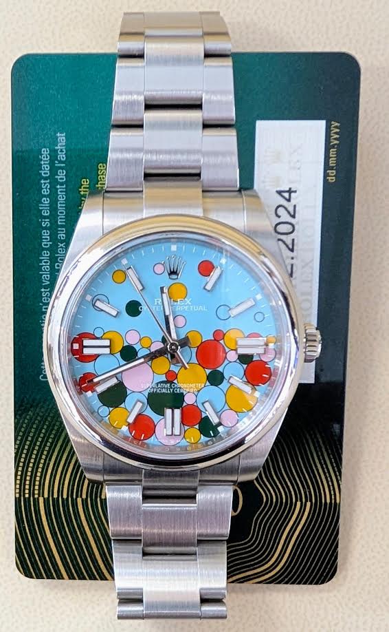 Rolex Oyster Perpetual 41 mm Celebration dial  2024