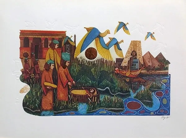 Egyptians Embrace Moses by Ebgi